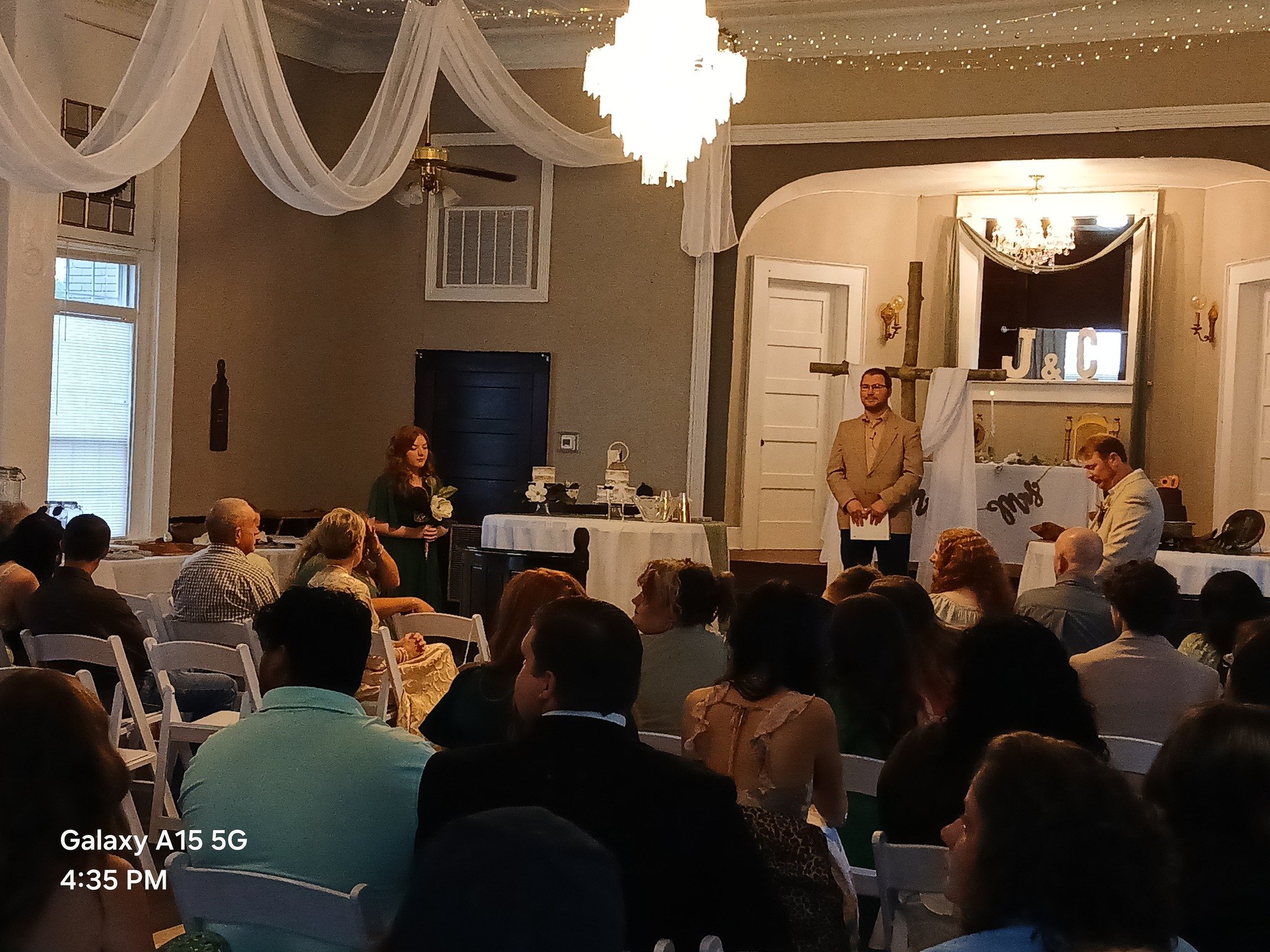 Jacob & Chelsea Mercer Wedding - Ceremony in Progress